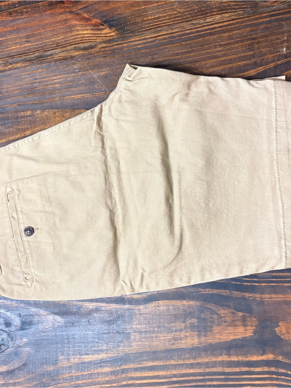 Iron Co. Men's Flat Front Shorts - Khaki - Picture 2 of 5